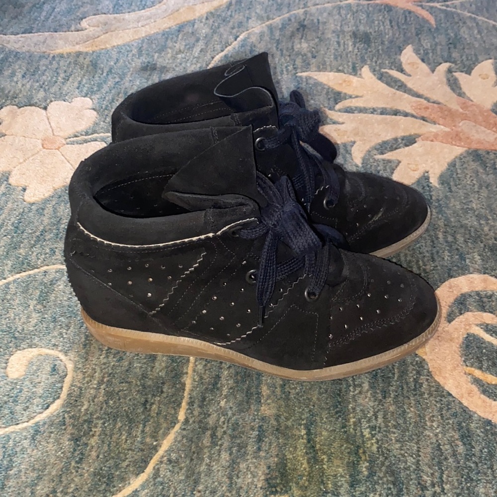 Isabel Marant Bobby suede wedge sneakers 40